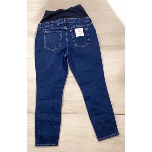 H & M tappered slim high maternity jeans large blue - Picture 2 of 3